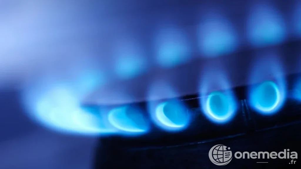 Bouteilles de gaz de ville et consommateur consultant sa facture énergétique.