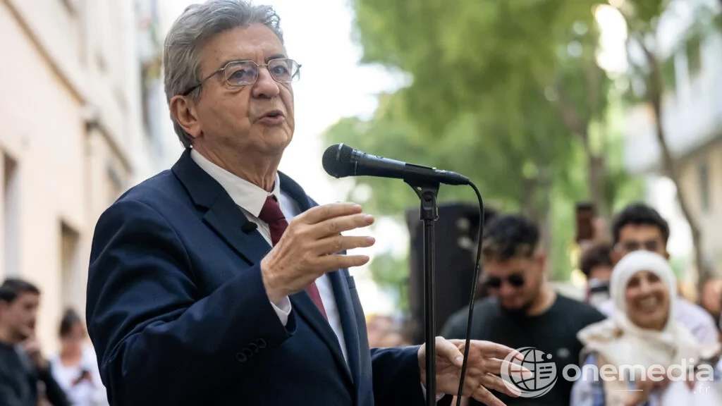 Jean-Luc Mélenchon lors d’une prise de parole publique