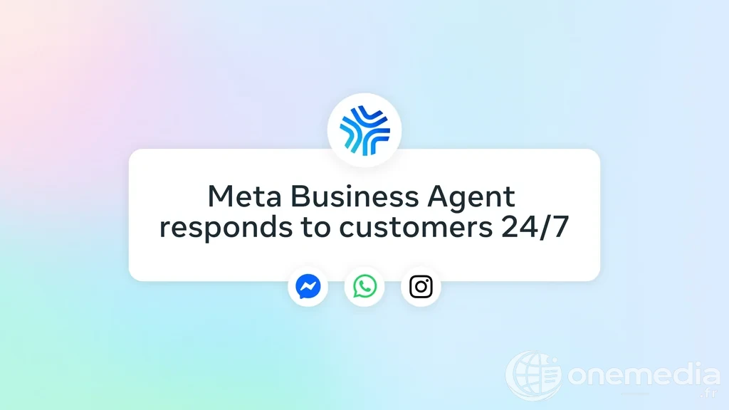 Visuel officiel Meta Business Agent pour les conversations clients automatisées