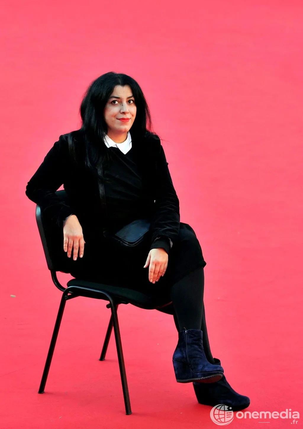 Marjane Satrapi lors de la présentation d’un film à Rome en 2012