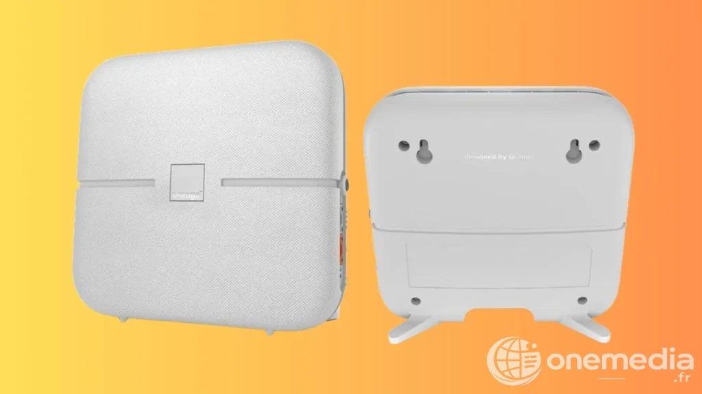 Nouveau répéteur Wi‑Fi 7 Orange présenté de face et de dos