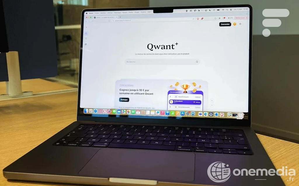 Logo Qwant utilisé pour illustrer la bascule du Parlement européen vers le moteur de recherche français