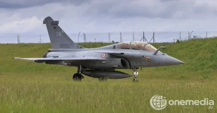 Rafale de l’armée de l’Air française, illustration du dossier industriel Inde-Dassault.
