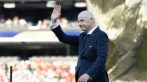 Gianni Infantino lors de la finale de la Coupe du monde 2026