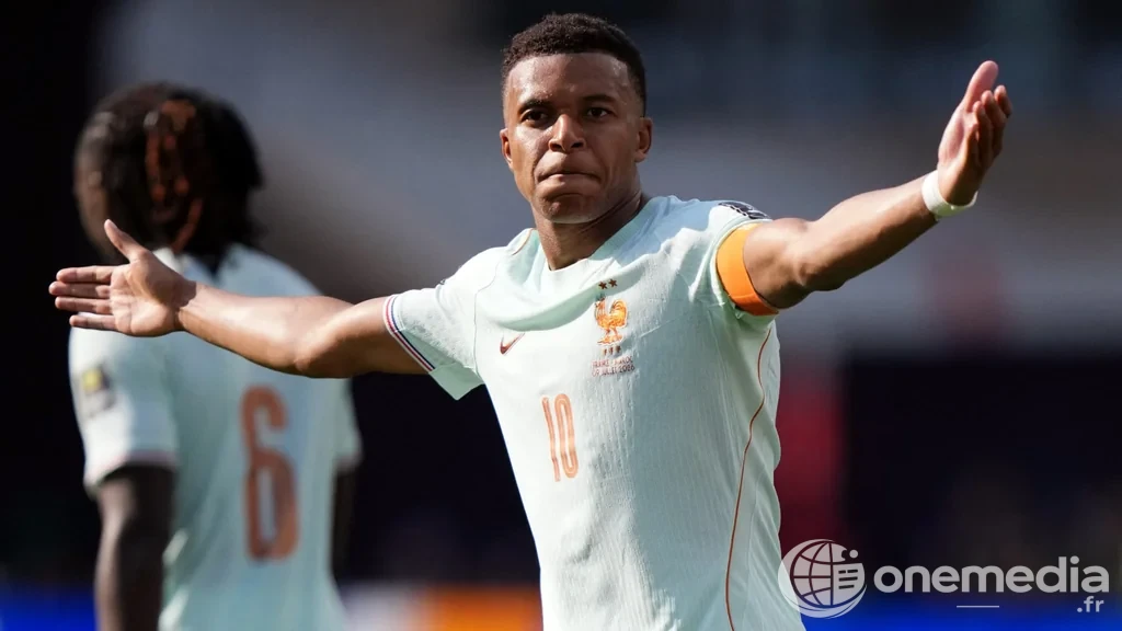 Kylian Mbappé après le quart de finale France-Maroc à Boston