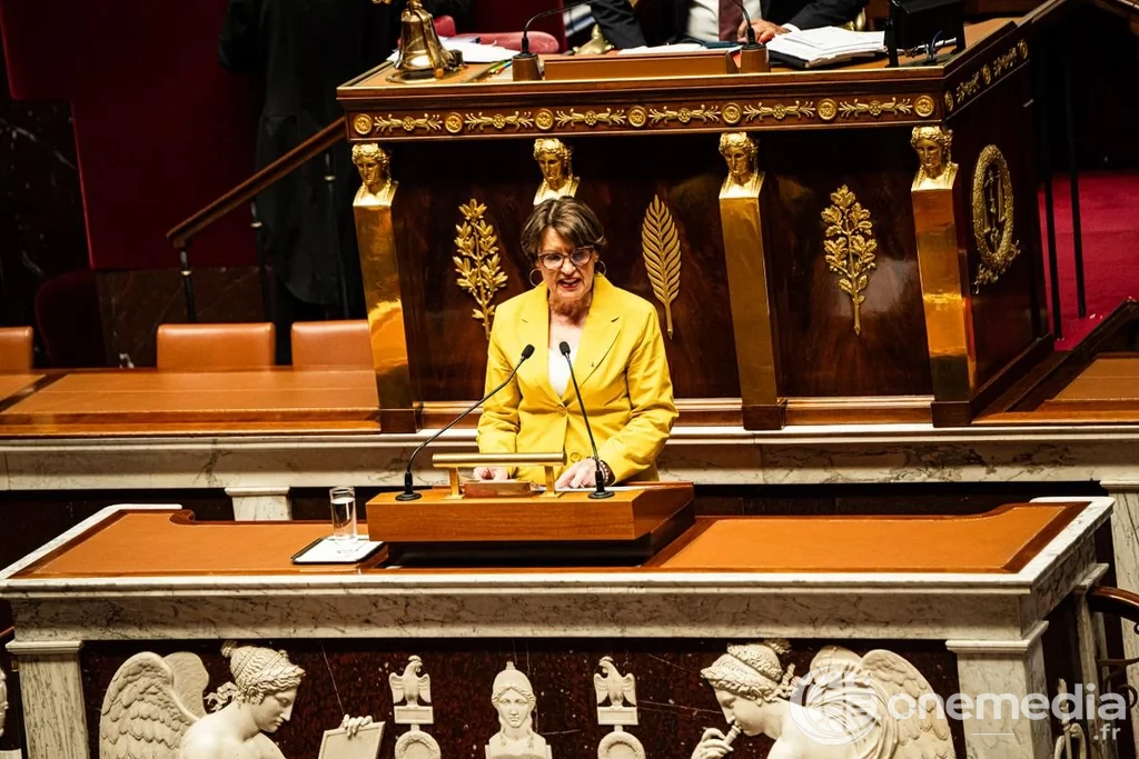 La ministre de l’Agriculture à l’Assemblée nationale lors des débats sur la loi d’urgence agricole