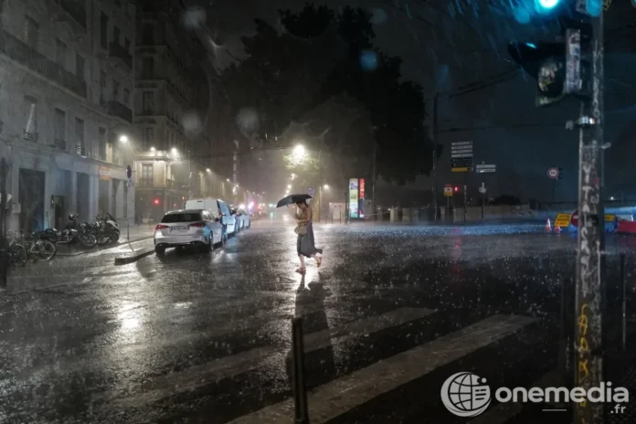 Photo illustrant les dégâts provoqués par les violents orages en France