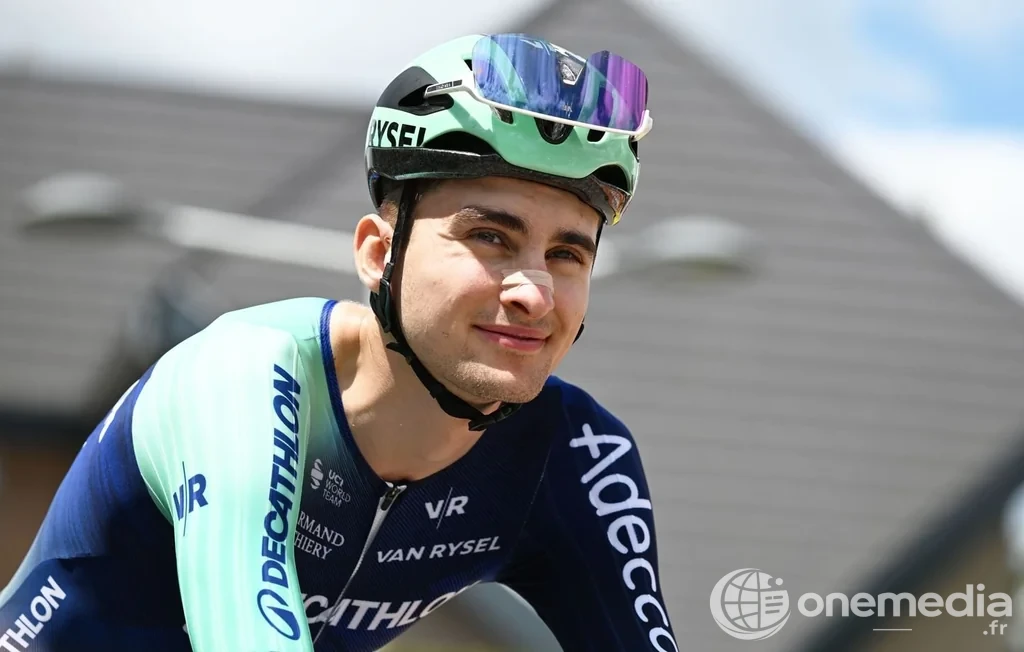 Le coureur français Paul Seixas (Decathlon CMA CGM), pressenti comme le Français à suivre lors du Tour de France 2026