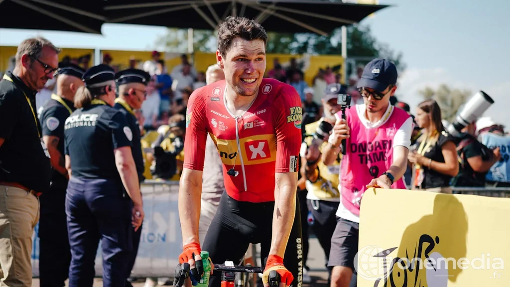 Søren Wærenskjold lors de la 11e étape du Tour de France 2026 à Nevers