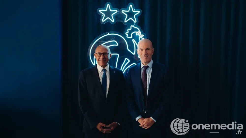 Zinédine Zidane lors de sa présentation comme sélectionneur des Bleus