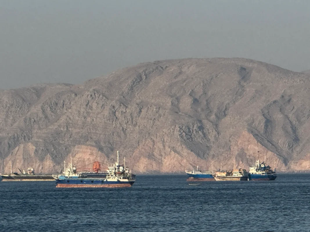 Des navires dans le détroit d’Ormuz