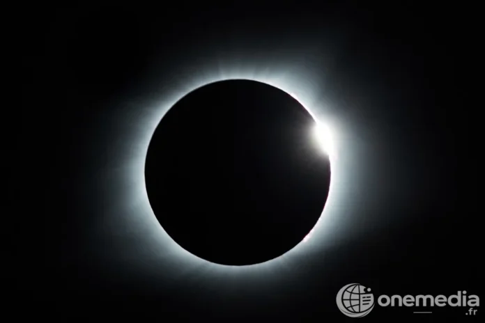 Photo d’éclipse solaire totale prise au Kentucky (États-Unis) en 2017