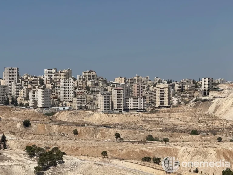 Vue de la zone entre le village de Zaïm et Maale Adumim, au sud-est de Jérusalem