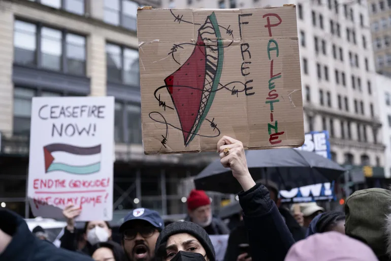 Manifestation à New York