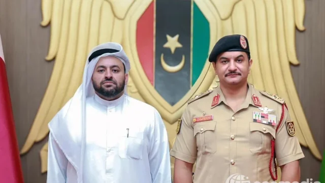 Mohammed al-Khulaifi rencontre Saddam Khalifa Haftar à Benghazi