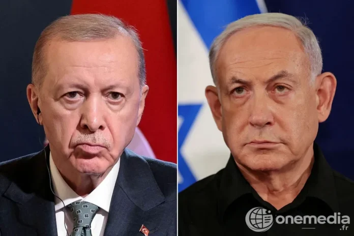 Montage montrant Benyamin Netanyahu et Recep Tayyip Erdoğan.