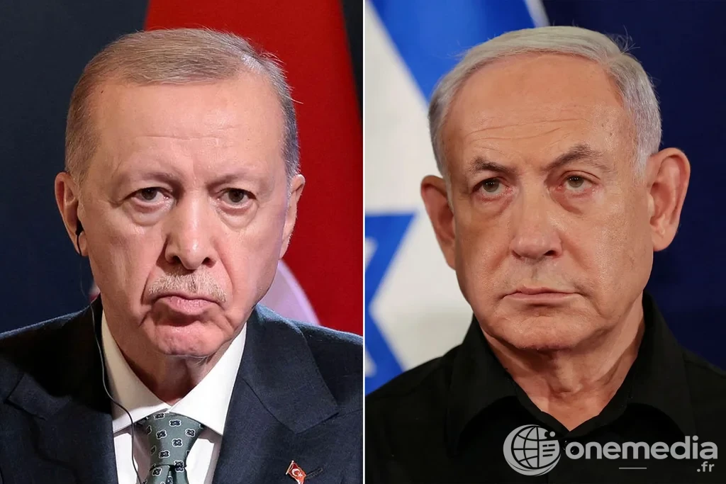 Montage montrant Benyamin Netanyahu et Recep Tayyip Erdoğan.