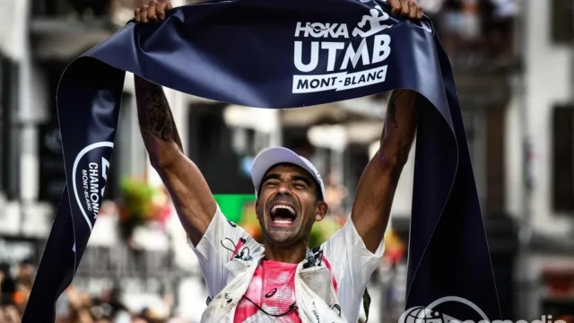Ben Dhiman pendant l’UTMB 2026