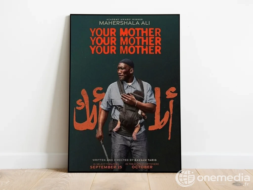 Affiche du film Your Mother, Your Mother, Your Mother avec Mahershala Ali portant un nourrisson