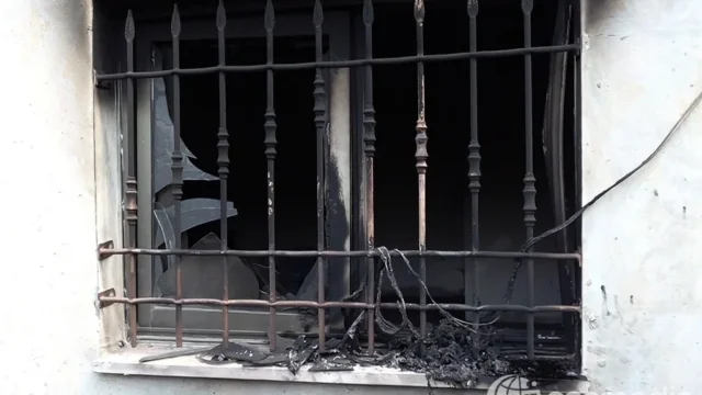 Entrée de la mosquée Nour al-Din Zanki à Bizzariya près de Naplouse