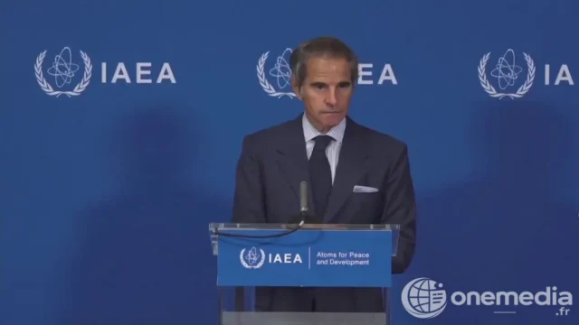 Rafael Grossi, directeur général de l’AIEA, lors d’une intervention officielle.