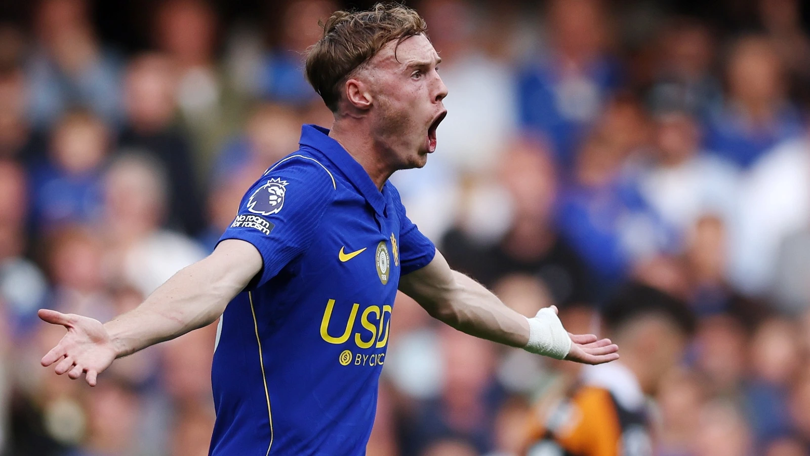 Cole Palmer lors du match de Premier League entre Chelsea et Hull City à Londres.