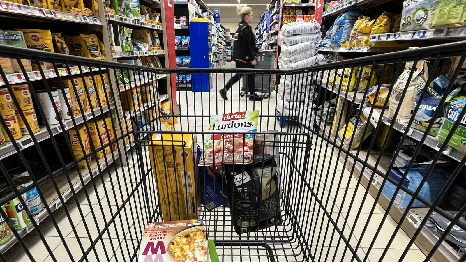Illustration de l’inflation en France accompagnant les chiffres définitifs de septembre.