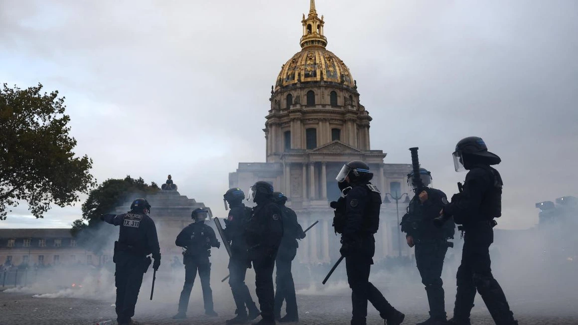 Illustration de la mobilisation du 17 octobre à Paris et dans sa région.