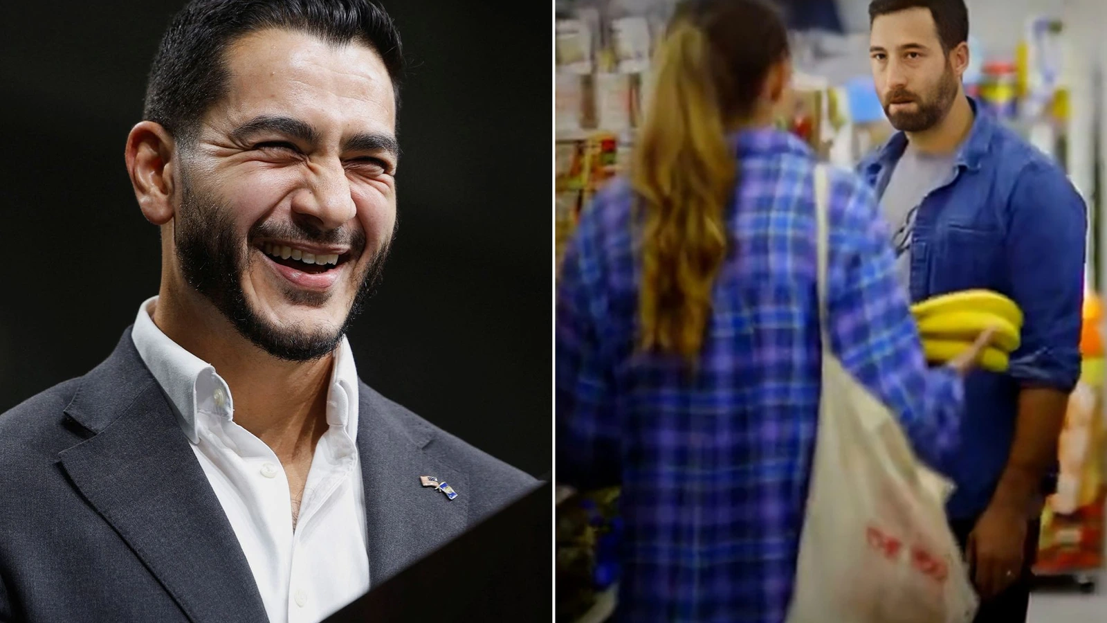 Visuel de la publicité électorale soutenant Abdulrahman al-Sayed et critiquant le soutien américain à Israël.